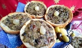 Грибной жюльен на булочке