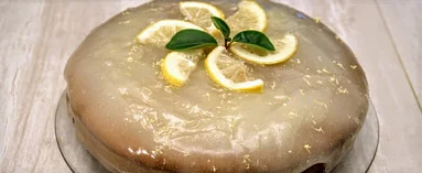 Элитный банановый пирог с лимонной заливкой