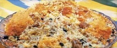 Плов с мясом барана и печени