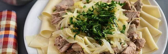 Бешбармак из свинины – 5 рецептов в домашних условиях