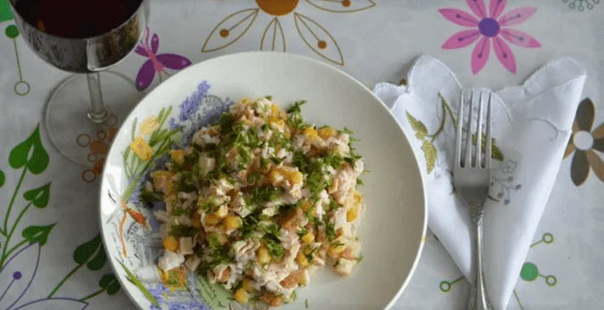Блинный салат с копченой курицей – 6 рецептов салата с блинами и курицей