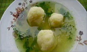 Клецки с корнем петрушки