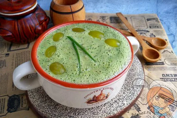 Гаспачо из огурцов и винограда, рецепт с фото