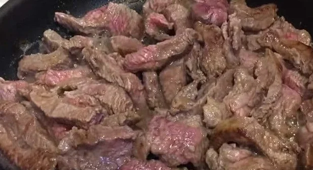 пожарить мясо