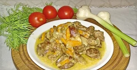 говяжье легкое в сметане