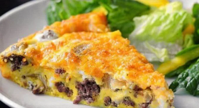 Рисовая запеканка с фаршем и овощами. \ Фото: sous-chef.ru.