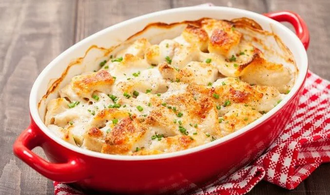 Запеканка с сыром и рыбой. \ Фото: milaclub.com.