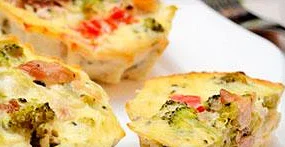 Запеканка из брокколи и курицы
