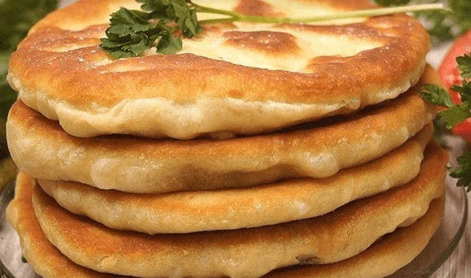 Лепешки на кефире с горчицей