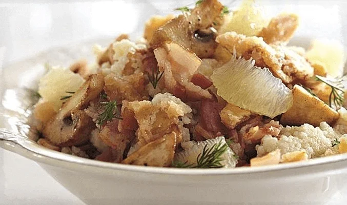 Салат с шампиньонами и кускусом - рецепты