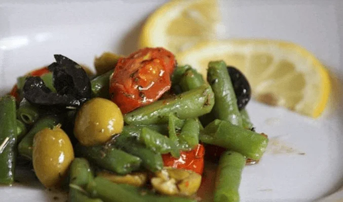 Постный салат со стручковой фасолью - рецепты