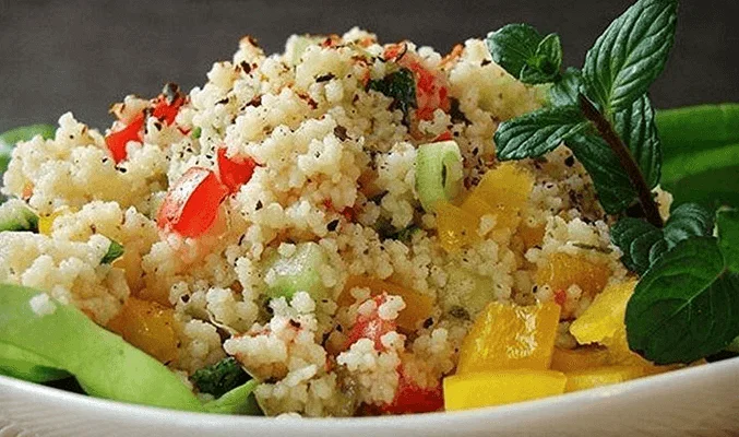 Постный салат с кускусом - рецепты