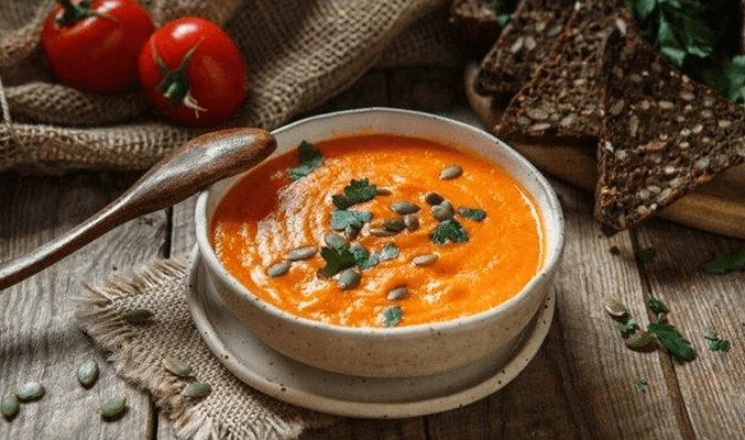 Постный суп из тыквы