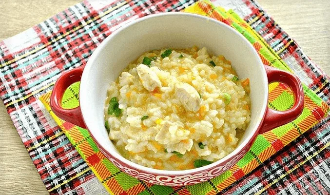 Рисовая каша с курицей