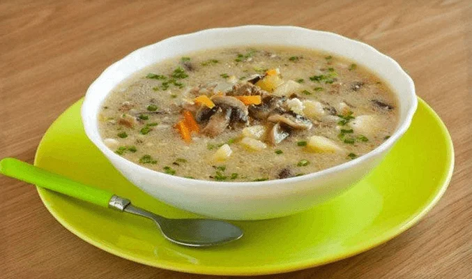 Кулеш из пшена с грибами
