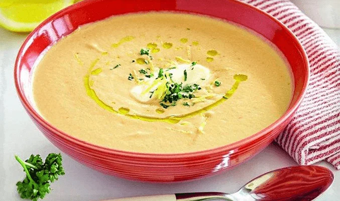 Суп-пюре с пшеном и сыром