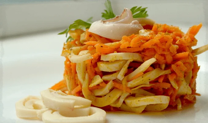 Приготовление кальмаров