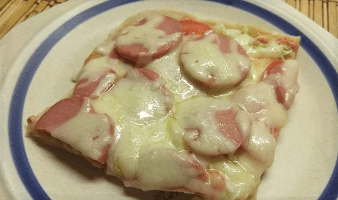 Начинка с сардельками, сыром и пекинской капустой