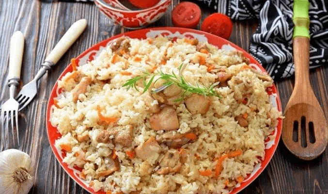 Плов с курицей и овощами - Рецепты для мультиварки