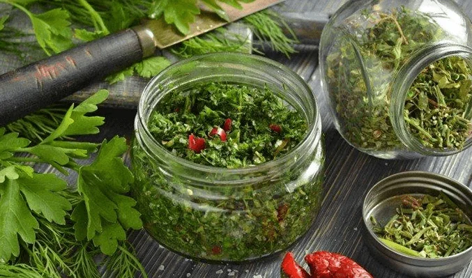 Заготовка из зелени на зиму