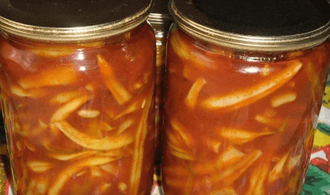 Заготовка из стручковой фасоли на зиму