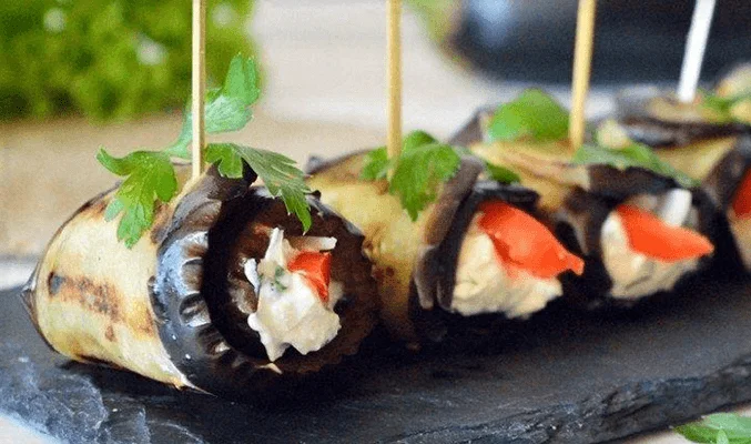 Баклажаны со сливочным сыром