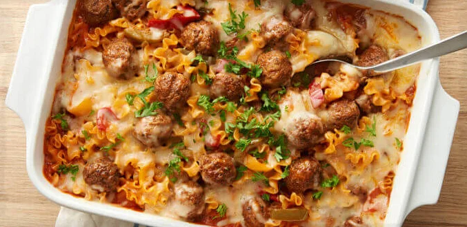 Куриная запеканка с макаронами. \ Фото: pillsbury.com.