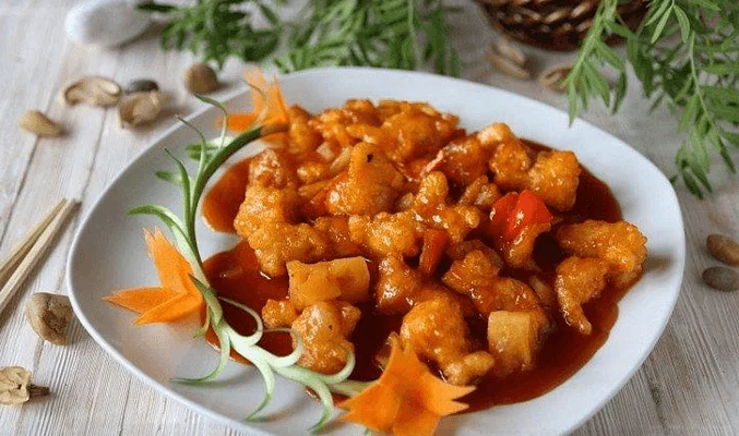 Курица в кисло-сладком соусе