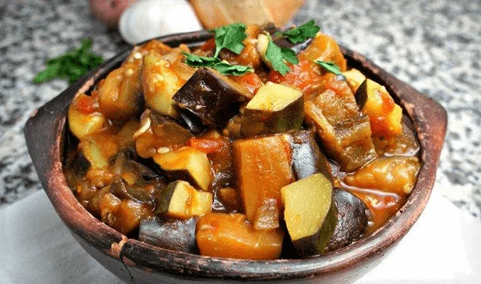 Соте из овощей с мясом