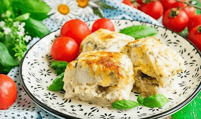 Филе минтая под сыром