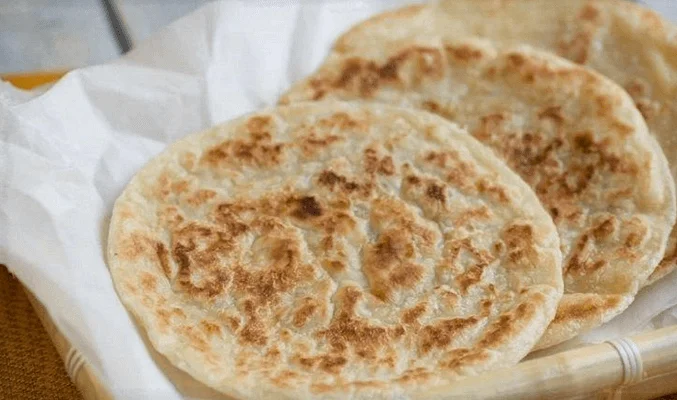 Лепешки из рисовой муки на сковороде