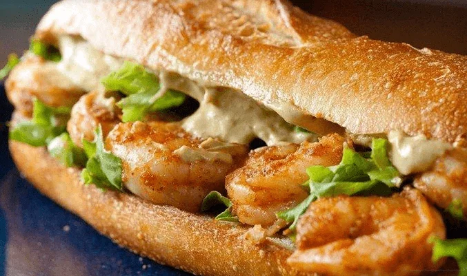 Домашний сэндвич с морепродуктами