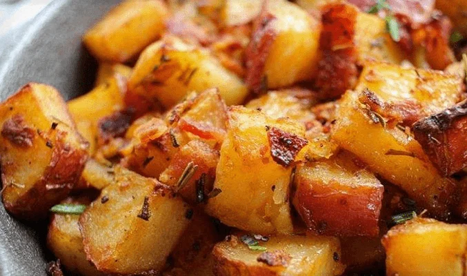 Жареная картошка на сале