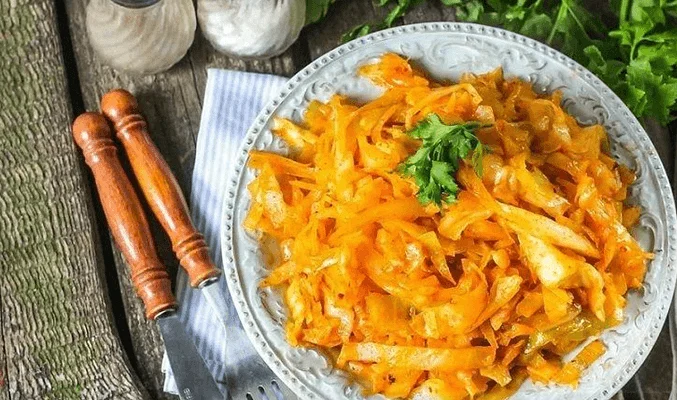 Капуста, тушенная в мультиварке