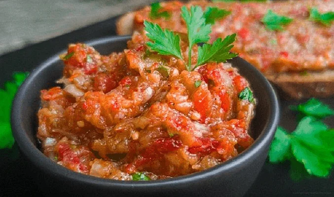 Баклажанная икра на костре