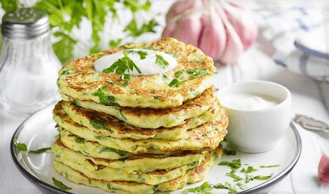 Оладьи из кабачков и сыра