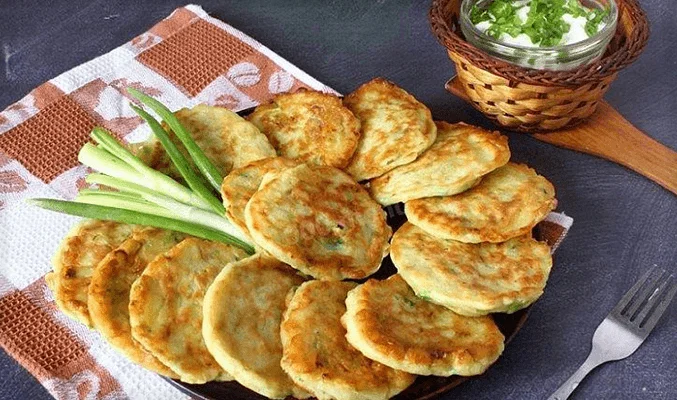 Кабачковые оладьи на кефире