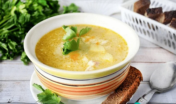 Рисовый суп с курицей