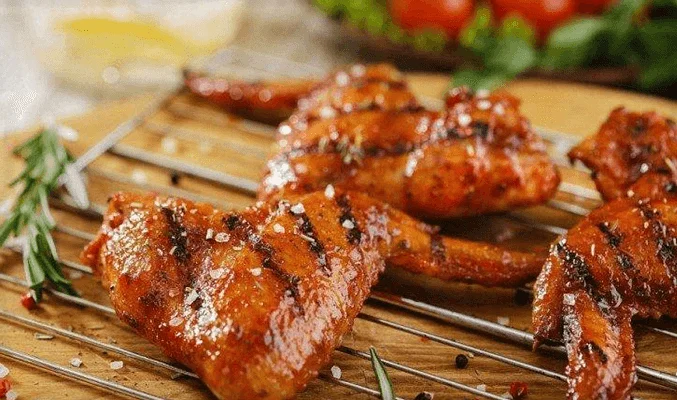 Куриные крылышки на мангале