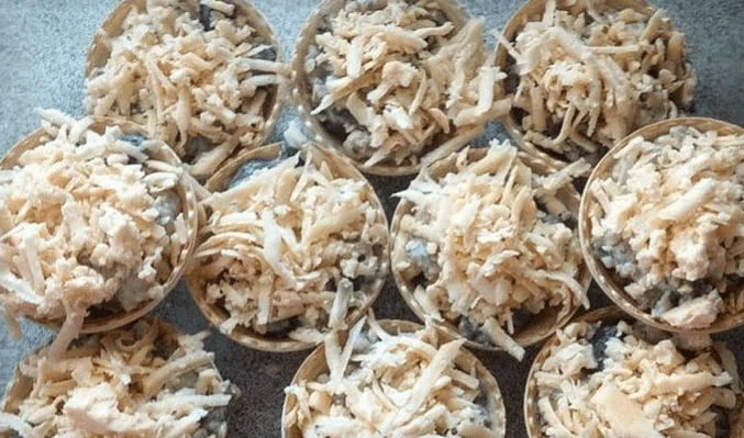 Начинка с мясным фаршем и грибами
