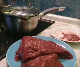 сырая говяжья печень
