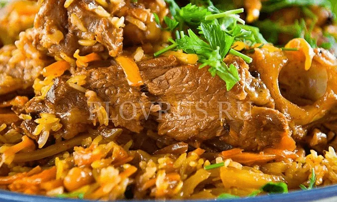 Приготовление плова с баранины