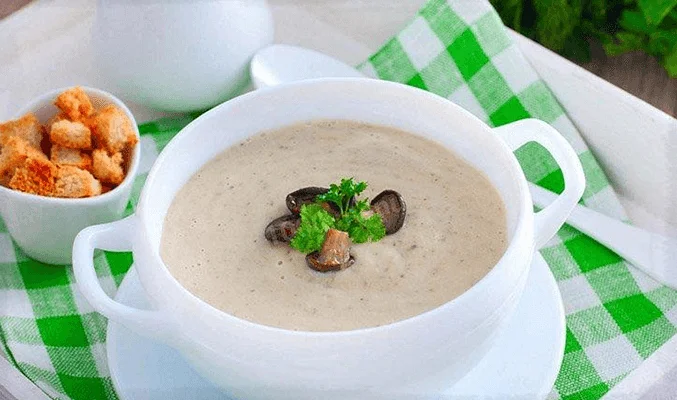 Холодный суп с плавленым сырком